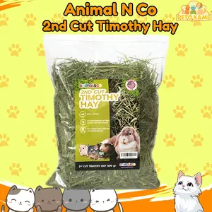 Animal & Co 2nd Cut Soft Timothy Hay 500 gram - Rumput Hay Makanan Kelinci 500gr