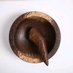 Cobek Kayu Aren Kawung Berkuakitas Desain Unik 16-24cm Termurah Bisa COD Kitchenware Pilihan Ukuran Ideal untuk Kebutuhan Sehari-hari