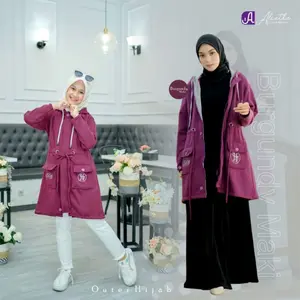 Jaket Outer Hijab Alietha | Jaket hijab panjang muslimah | Jacket alietha tebal