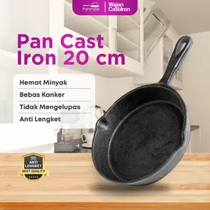 Pan Cast Iron 20 cm / Panci Wajan / Frying Pan Best Seller