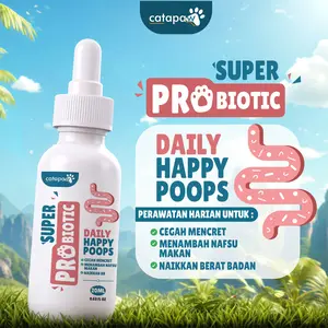 Catapaw Probiotik Kucing Vitamin Pencernaan Mengobati Diare Anti Mencret Ampuh