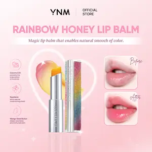 YNM Rainbow Honey Lip Balm – Lip Balm Korea Color-Changing | Melembabkan | Cerahkan Bibir Gelap | Natural Pink Glow | Tanpa Lengket | Lip Care Harian