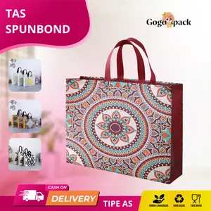Tas Spunbond / Goodie Bag Spunbond / Spoundbond Bag / Tas Belanja Spunbond Model Kotak Box Kantong Kain Souvenir / TAS GOODIE BAG TAS SPUNBOND SOUVENIR LANDSCAPE / Goodie Bag Spunbond Motif / Tas Spunbond Motif / Tas Belanja | AS04 - AS07