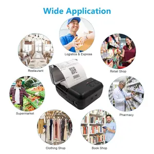 Printer Bluetooth Thermal PPOB Konter Pulsa Brilink 80MM Thermal Portable Baterai Label