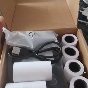 Printer Struk Bluetooth Bonus 5 Kertas Thermal 58mm Mini Android iOS Cetak Bukti Pembayaran Garansi Resmi