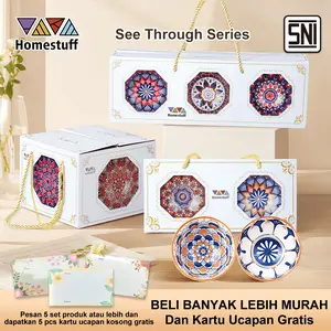 [Hangatnya Lebaran] HOMESTUFF Hampers Mangkok Set Keramik Bohemian Style Premium Peralatan Makan Porselen