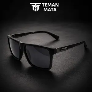 Kacamata Polaroid/Polarized Pria Kode VC1856 Pilot Memancing Berburu Siang dan Malam Premium Lensa Eyewear