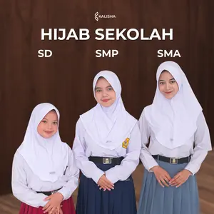 Kalisha - Hijab Anak Sekolah (Kerudung Instan Jersey Ukuran SD SMP SMA)