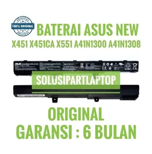 ORIGINAL Baterai untuk laptop  Asus X451 X551 D550 D550MA A41N1300 A41N1308 A31N1319