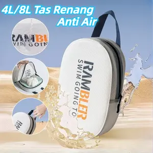 4L/8L Tas Renang Bag Anti Air / Tas Perlengkapan Mandi Portabel Perjalanan / Waterproof Tas Renang Pocket Bag/Tas renang anti air sepenuhnya/Praktis dibawa kemana saja