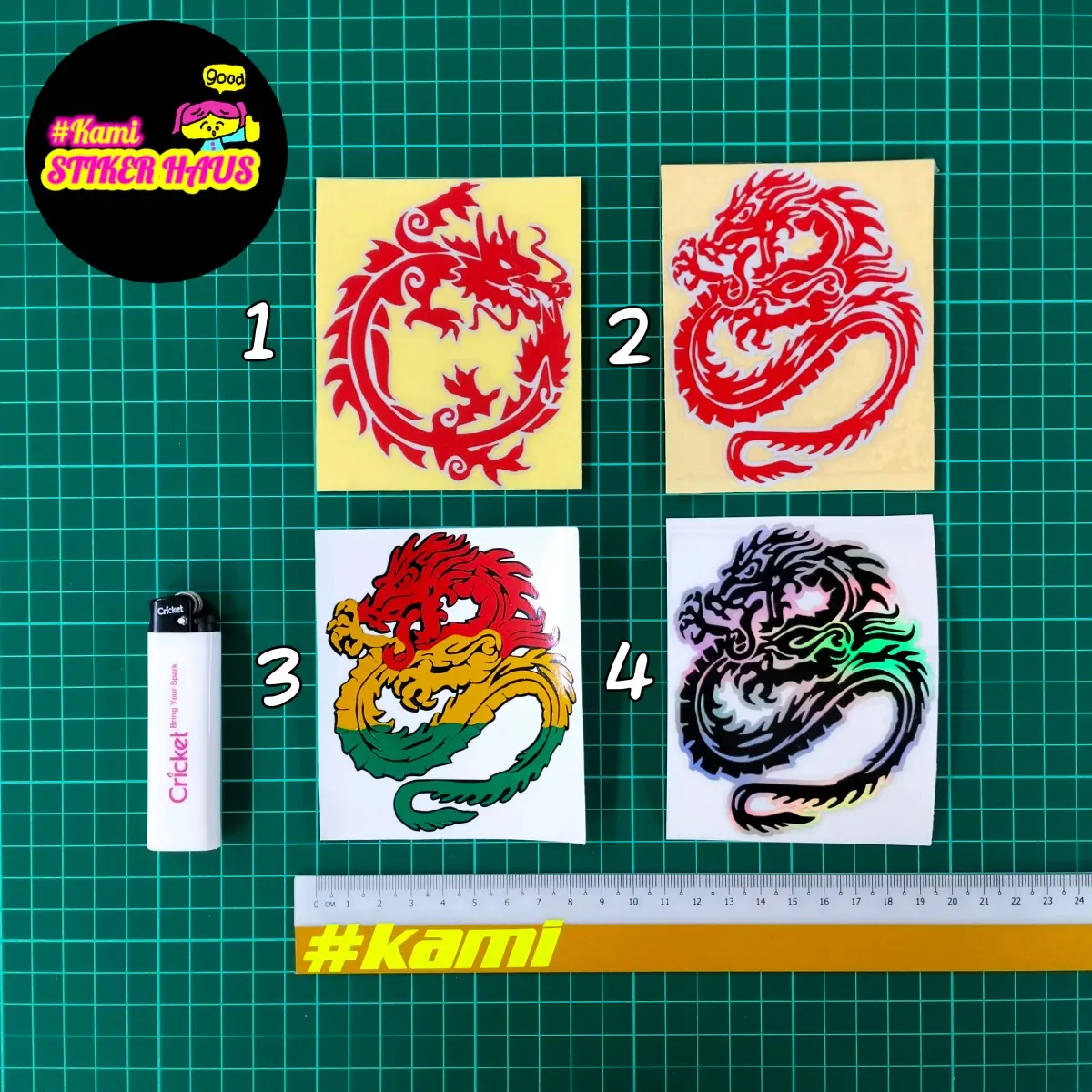 STICKER DRAGON / NAGA / STIKER STICKERS REFLECTIVE MOTORCYCLE ...