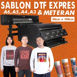 Custom Sablon DTF -  Sablon Nama Logo - Sablon DTF Meteran
