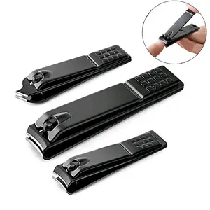 [5 Pcs] BISA COD Gunting Kuku Stainless Hitam Doff  Gunting Kuku Kecil