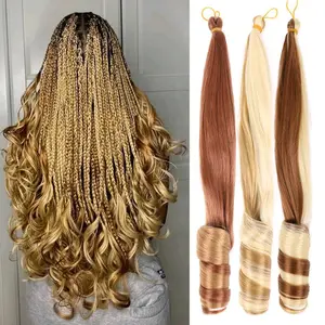 INDO BRAID French Curly End Rambut Sambung Rambut Sulam Rambut Anyam Braiding Hair Braid Hair Extension Black