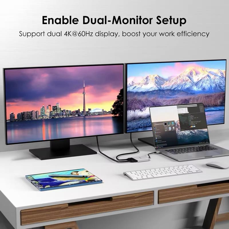Paket Multiple Monitor Extend 2 Display Include 2 unit Monitor 24 Inch (Tampil Beda beda)