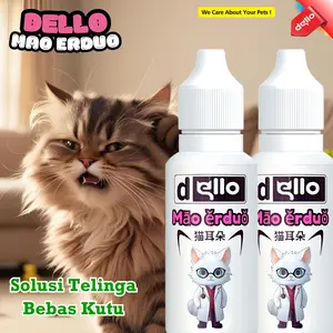 Tetes Ear Telinga Mao Erduo Ears 10ml Kitten Kucing Kesayangan Anda DELLO FOR CAT