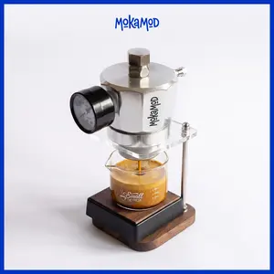 MokaMod V4 | Mokapresso Espresso Maker Dilengkapi Pressure Gauge & Valve (Alat Pembuat Espresso Dengan Tekanan Tinggi)