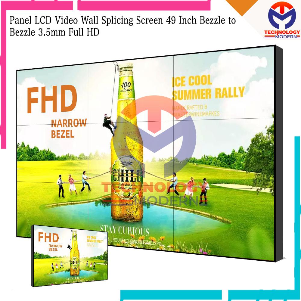 Panel HDMI Video Wall Splicing Screen 49" Bezle to Bezle 3.5mm Full HD