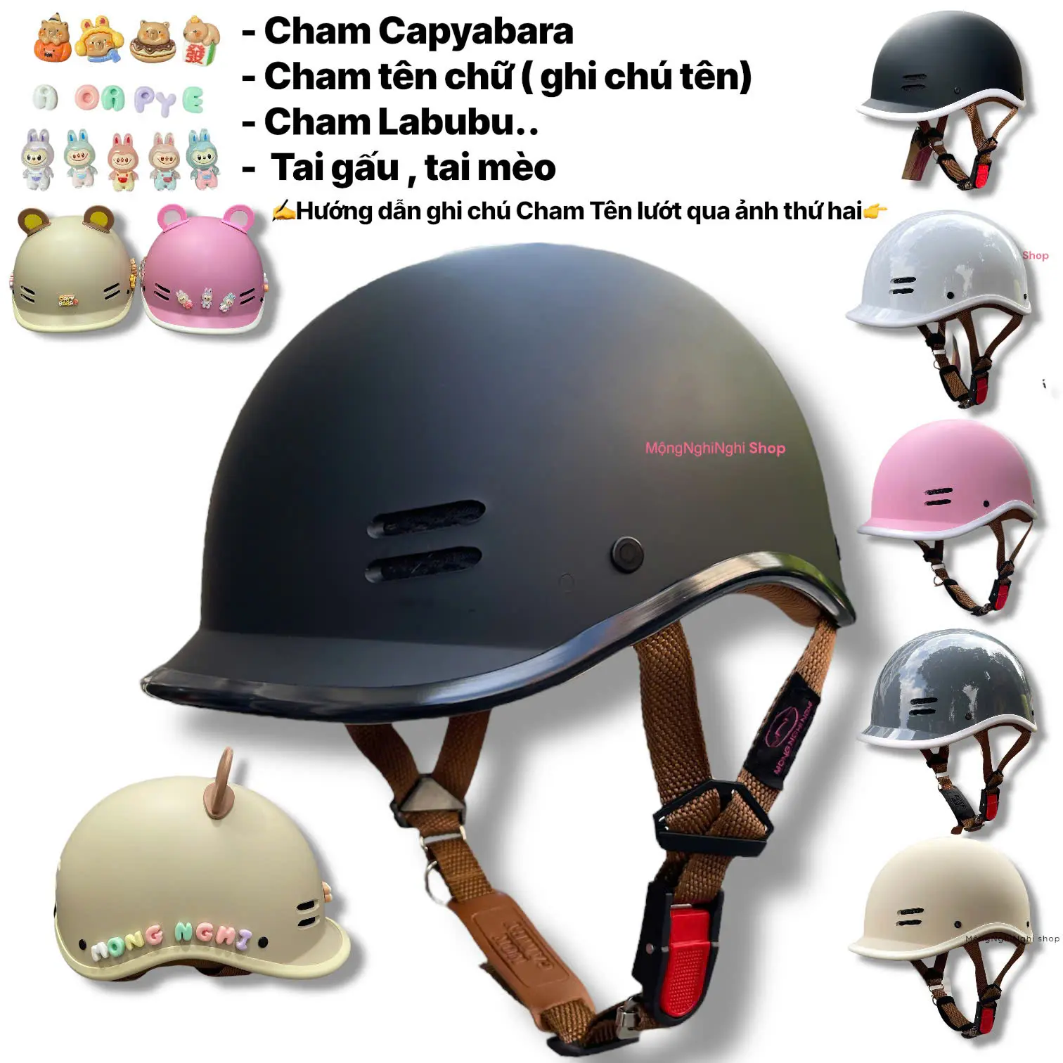 ( NÓN BẢO HIỂM ĐẠT CHUẨN ) Nón Bảo Hiểm Kiểu Dáng Cá Heo Chính Hãng CAMRY CR HELMET- KÈM PHỤ KIỆN , Bảo Hành 12 Tháng Chất Liệu Nhựa ABS , Helmet Phụ Kiện đẹp