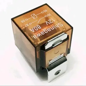 Relay Lampu Led Shinagawa Transparan 12V 80a 4 Kaki Asli