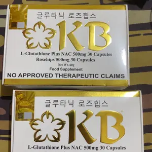 KB L-Glutathione Plus NAC 500mg x 30 Capsules, Rosehips 500mg x 30 Capsule  Buy 1 Take 1 - TikTok Shop Philippines