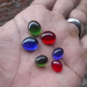 3 pcs batu akik king safir king rubi king zamrud 10 dan 12 mm