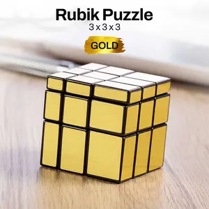 Permainan Kubus Magic Cube Mirror Puzzle New Style 3 x 3 x 3 BY-163 Rubik Puzzle Logika Portable Melatih Keterampilan Tangan Bahan Plastik Ringan Mekanisme Putar Halus Games