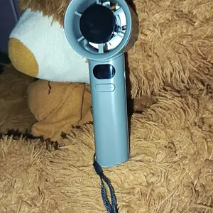 COD 2026 Kipas Angin Mini Portable Genggam Kuat Angin Turbo AC Mini Air Tahan Lama 24 Jam Kecil Murah dengan Tali Gantungan untuk Anak Sekolah Kipas Genggam Layar LED 120 Gear 165000RPM Angin Kencang