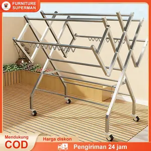 Jemuran Baju Lipat Jemuran Baju Stainless Steel Jemuran Pakaian Minimalis Jemuran Pakaian Stainless Jumbo Jemuran Baju Murah