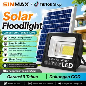 [ Garansi 3 tahun ] Lampu tenaga surya  Lampu Led tenaga surya outdoor Beli 1 Gratis 1 matahari  Lampu sorot outdoor Solar Light 10000 Watt IP67 waterproof Lampu solar cell Lampu panel surya Lampu Sorot Emergency Super Terang Dengan Panel Surya