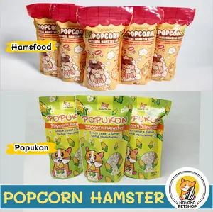 Hamsfood Popcorn Hamster 25gr Pakan Cemilan Makanan Snack Extra Food Jagung Berondong