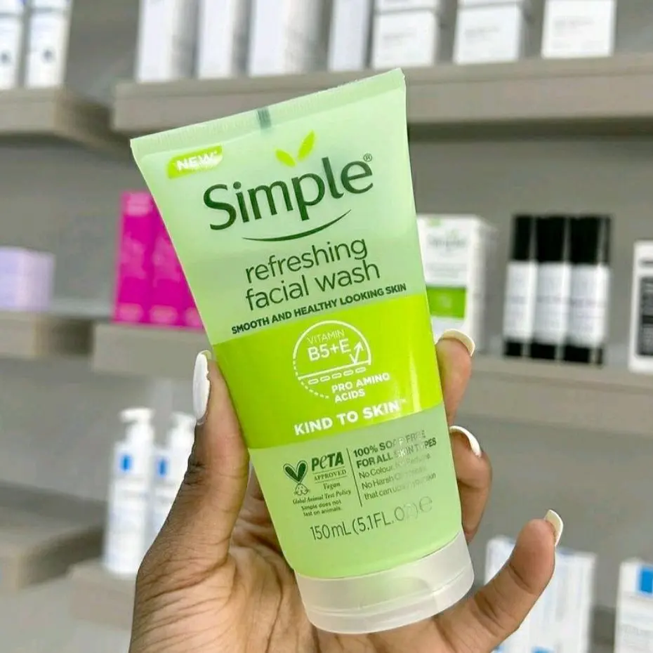 Simple Kind To Skin Refreshing Facial Wash 150mL Face Wash Sabun Cuci ...