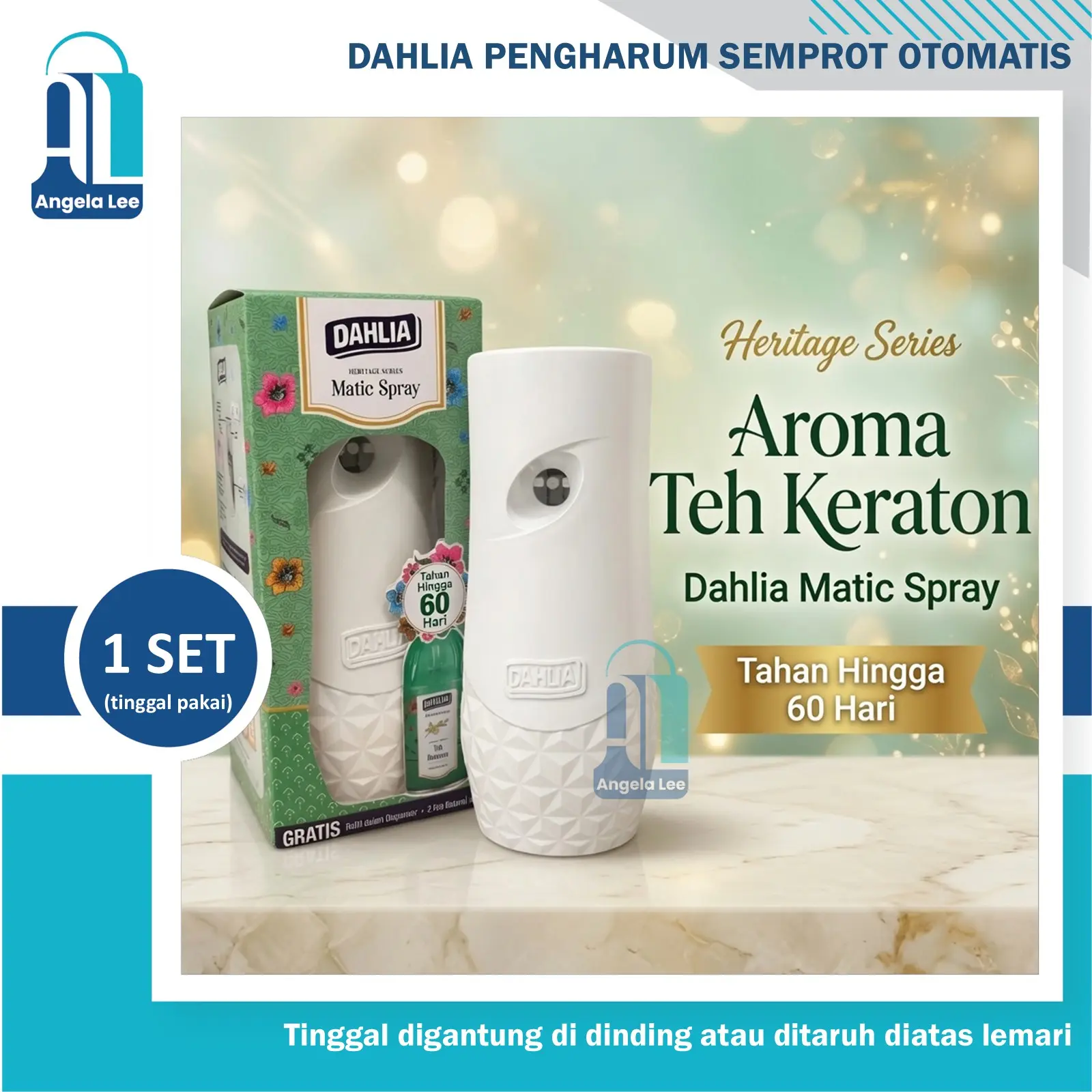 Dahlia Matic Spray pengharum Semprot Otomatis Sensor Cahaya komplit ...
