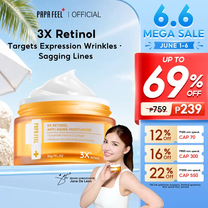 Live!】PAPA FEEL [FDA] [Morning C Night A 4PCS-Set] 5X Ceramide