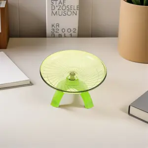 2Pcs Hamster Wheel Silent Running Saucer Large Diameter Exercise Spinner for Gerbils Mice Hedgehogs Small Animals