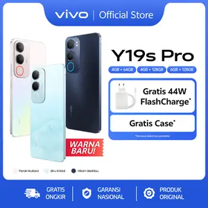 vivo Y19s Pro - 6000mAh + 44W FlashCharge, Tahan Banting Ekstrem, Tahan Hujan IP64, Dual Stereo Speaker, 50MP Kamera Utama, AI Erase 2.0