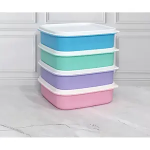 Lunchbox Sakura 3 Sekat - Souvenir Kotak Makan Ulang Tahun - LUNCHBOX SAKURA