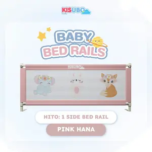 [Harga Per Sisi] KISUBO Baby Bed Rails Safe Pink Hana