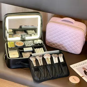 Tas Makeup Lampu / LED Makeupartist Bag MUA Beauty Tas makeup waterproof/ tas Kosmetik / makeupartist bag