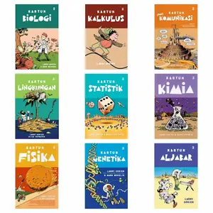 Buku Kartun Biologi Kalkulus Non Komunikasi Lingkungan Statistik Kimia Fisika Genetika Aljabar Geometri Riwayat Peradaban Modern Jilid 01 02 03 1 2 3 Hiperkapitalisme by Larry Gonick