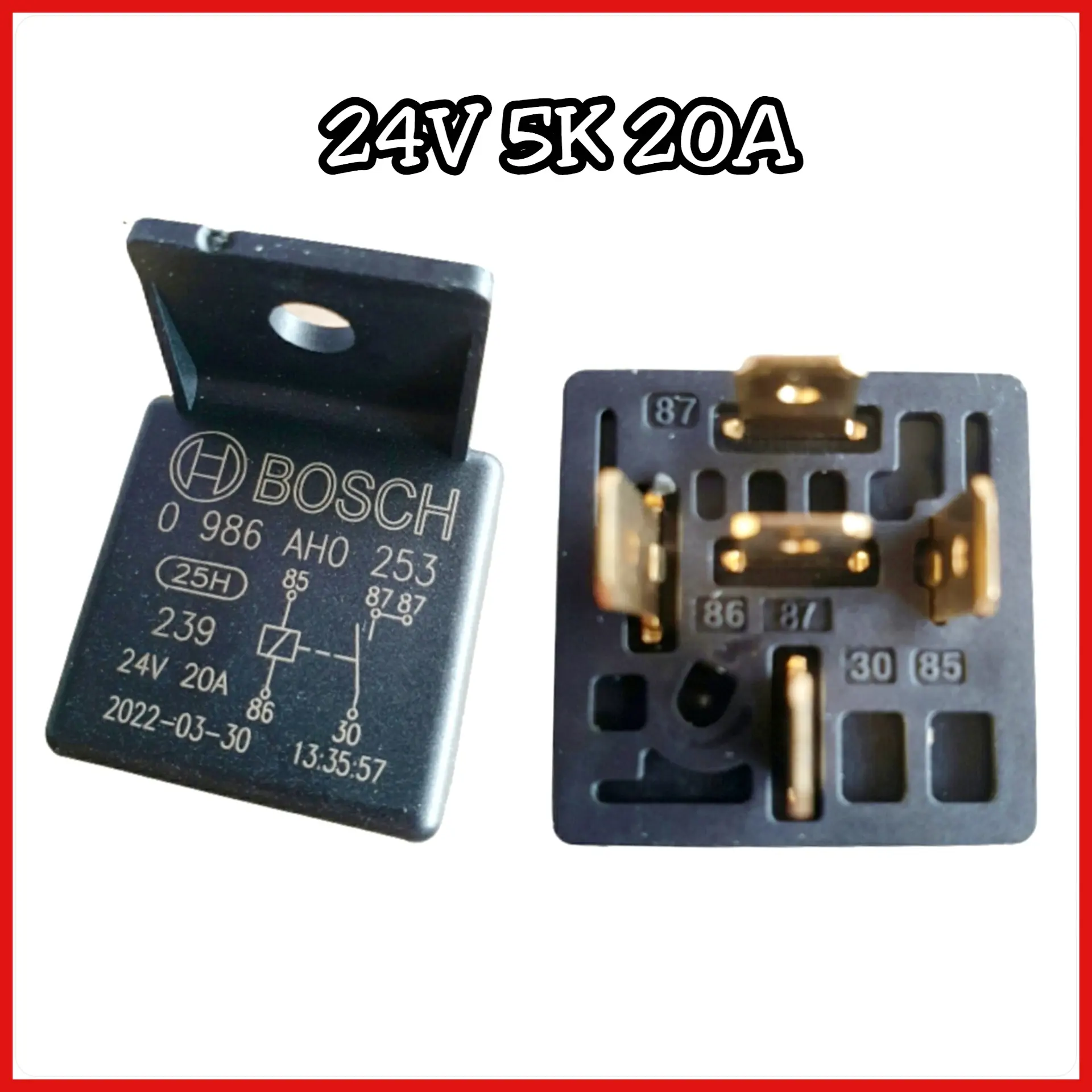 Relay 5 Kaki 24V 20A 87A - 24V 5 Kaki 20A 253 - Shop | Tokopedia