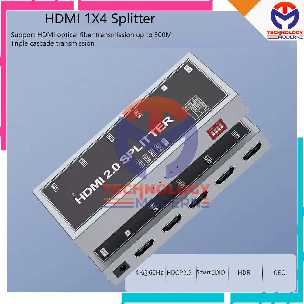 4K HDMI Splitter Versi 2.0 Support Audio Over HDMI Cable with Refresh Rate 60Hz