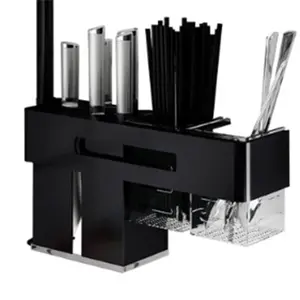 Rak Holder Pisau / Garpu / Sumpit Bahan Aluminium untuk Dinding