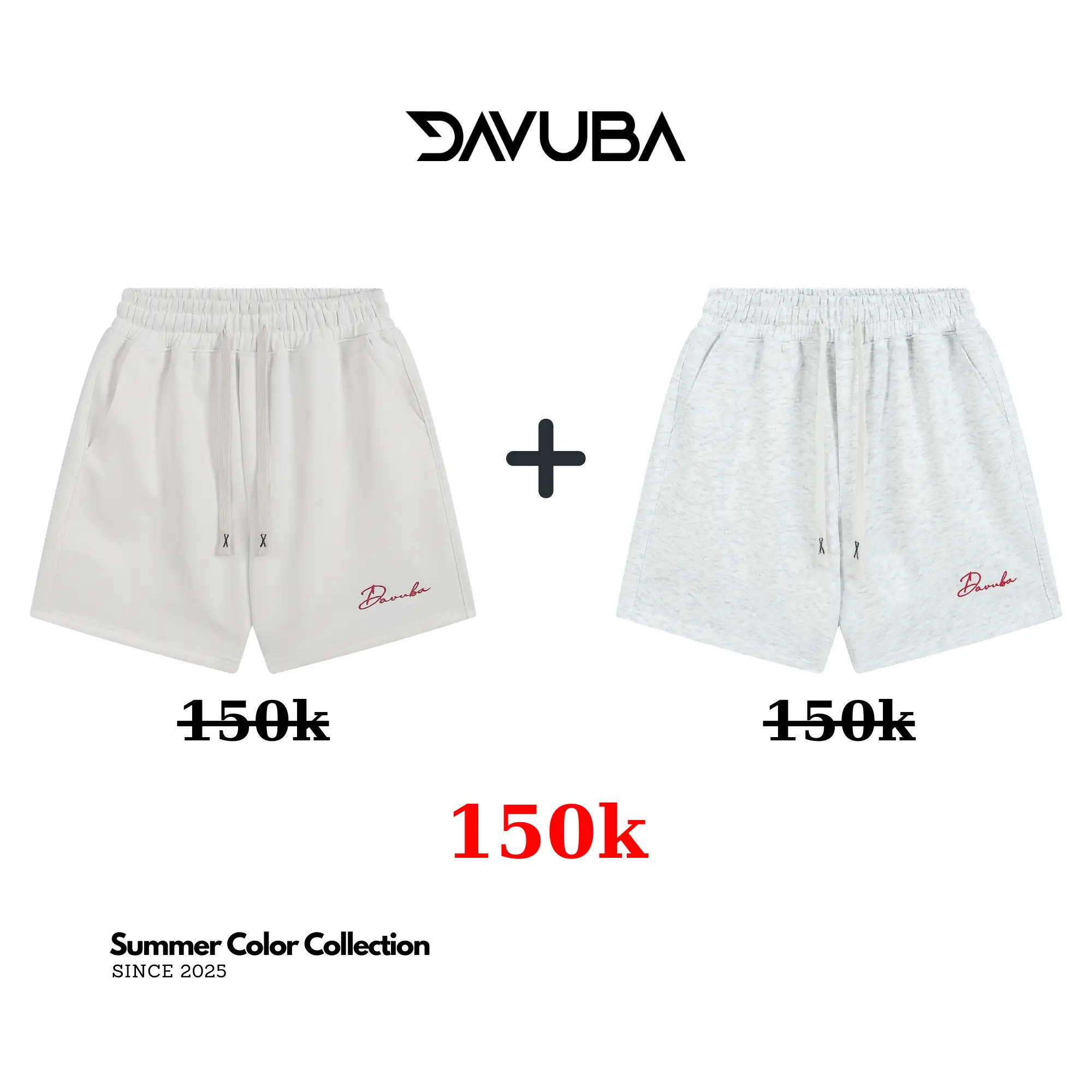 DAVUBA - [Deal Mở Bán] Quần short nỉ 2 Da nam nữ trên gối SM141 - 1