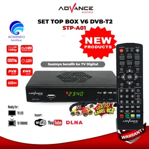 Advance Digitals Set Top Box TV Digital STP-A01 Full HD 1080p DVB-T2 HDMI Wifi Bisa Youtube Resolusi 1920x1080 Prosesor MT2203