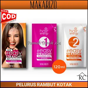 Makarizo Pelurus Rambut Sachet 80ml Tersedia 3 Varian