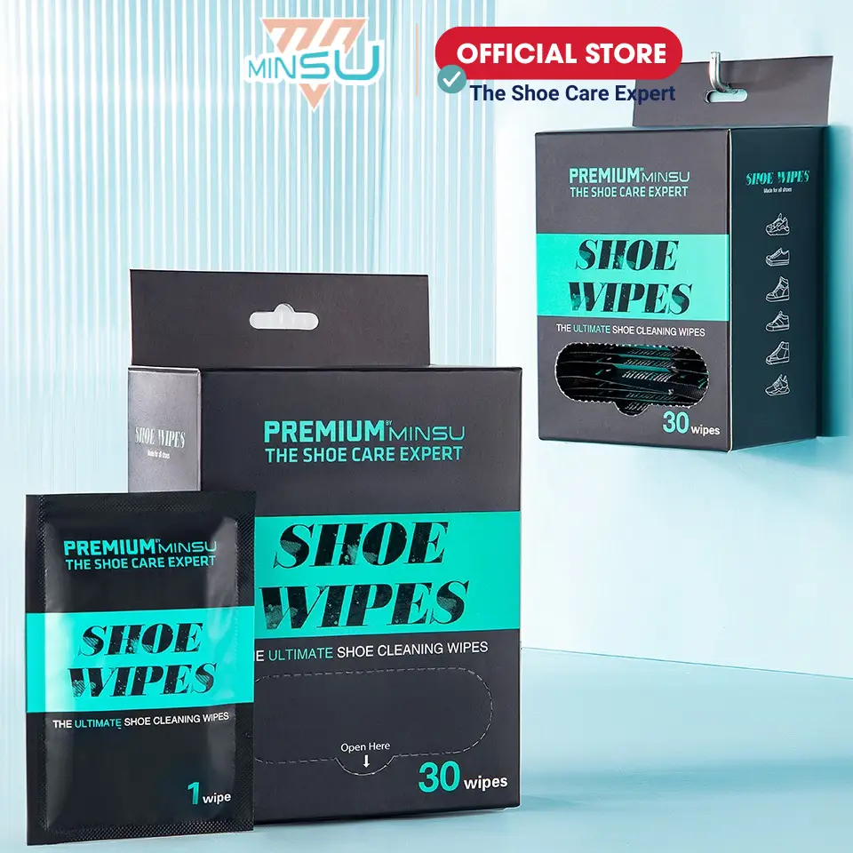 Khăn Lau Giày Khẩn Cấp Shoe Wipes MINSU M2855 Chuyên Dụng Cho Tất Cả Loại Giày Sneaker, Da Lộn, Da Bò Hương Lavender - 1