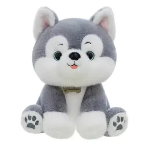 Mainan Mewah Lucu Bordir untuk Putry Husky 30cm Super Lembut PP Jaring pengisi tidur Hadiah Ulang Tahun Boneka