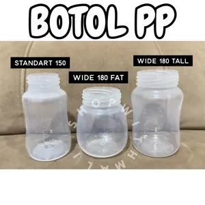 BOTOL SUSU PP Penampung Asi Cadangan Milk Storage Bottle Standart Wide Neck Penampung Asi Murah BPA Free TANPA TUTUP