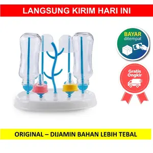 LBS Promo Rak Pengering Botol Susu Bayi Tirisan Gelas Pengering Baby Bottle Drying Dot Tempat Feeding Dryer Drainer Alat Cod Happy Shopping